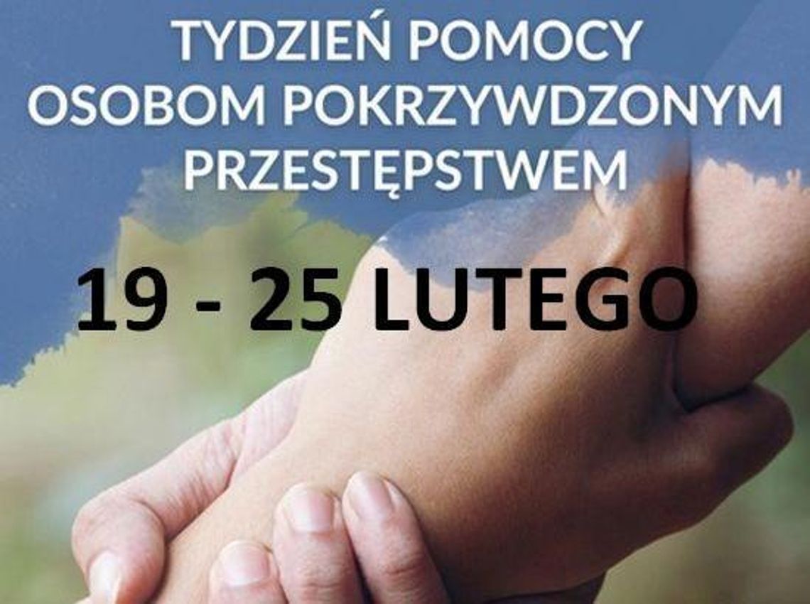 TYDZIEŃ POMOCY OSOBOM POKRZYWDZONYM PRZESTĘPSTWEM