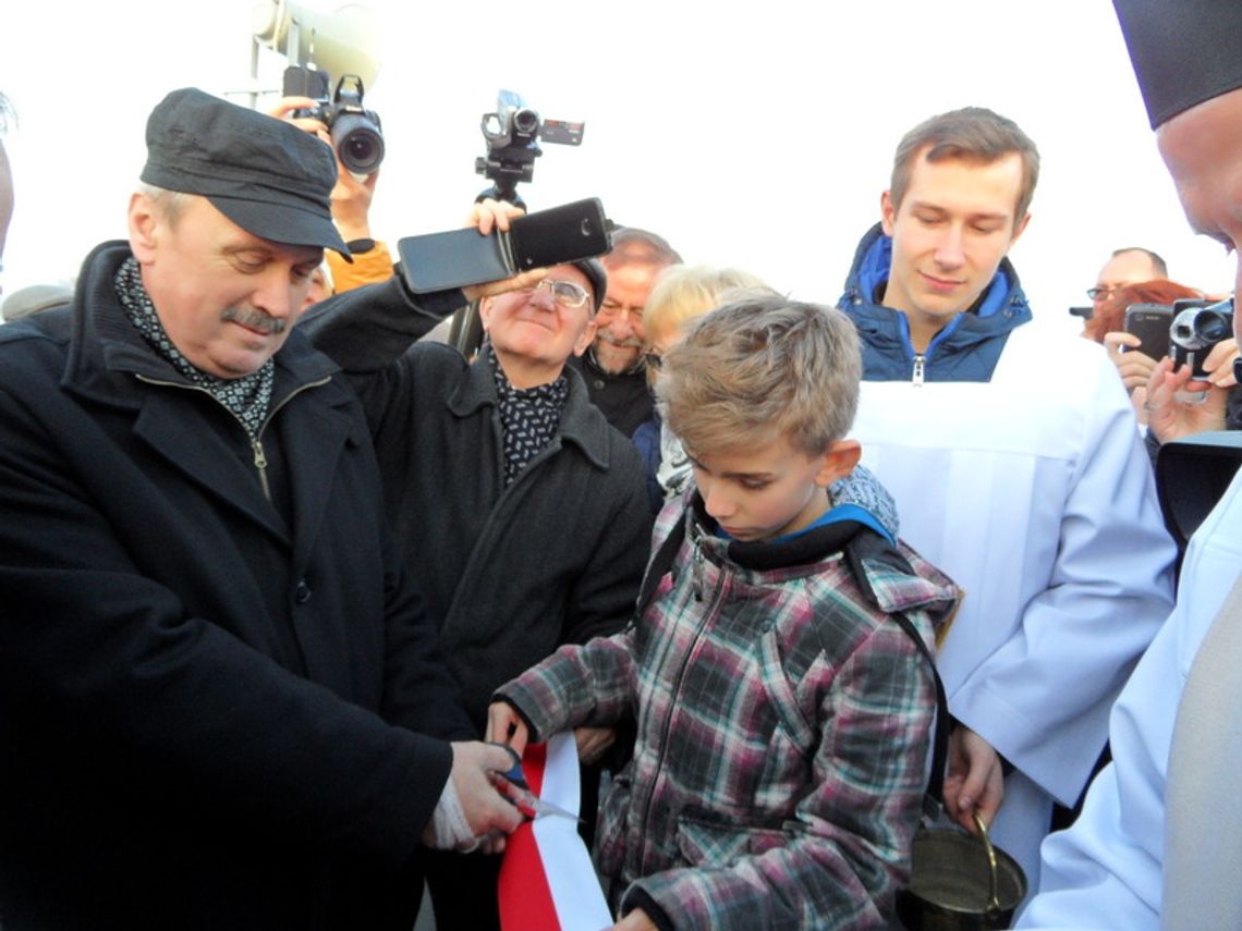 Uroczystość otwarcia kładki