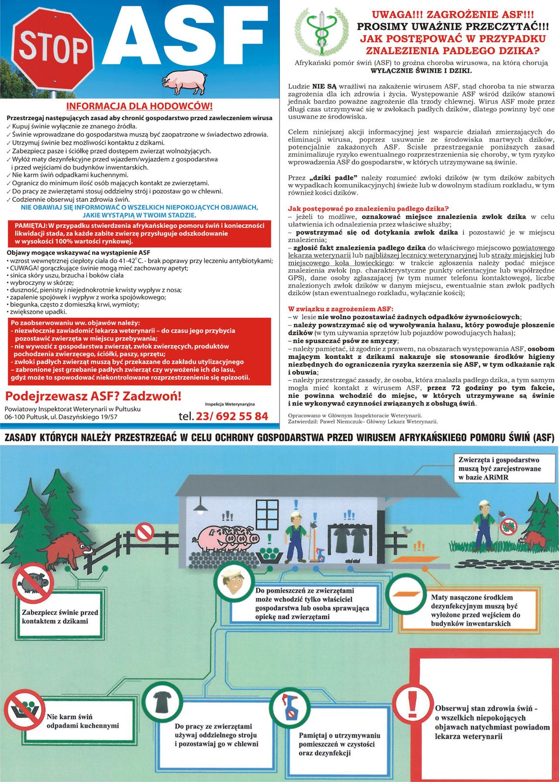 Uwaga! Zagrożenie ASF!