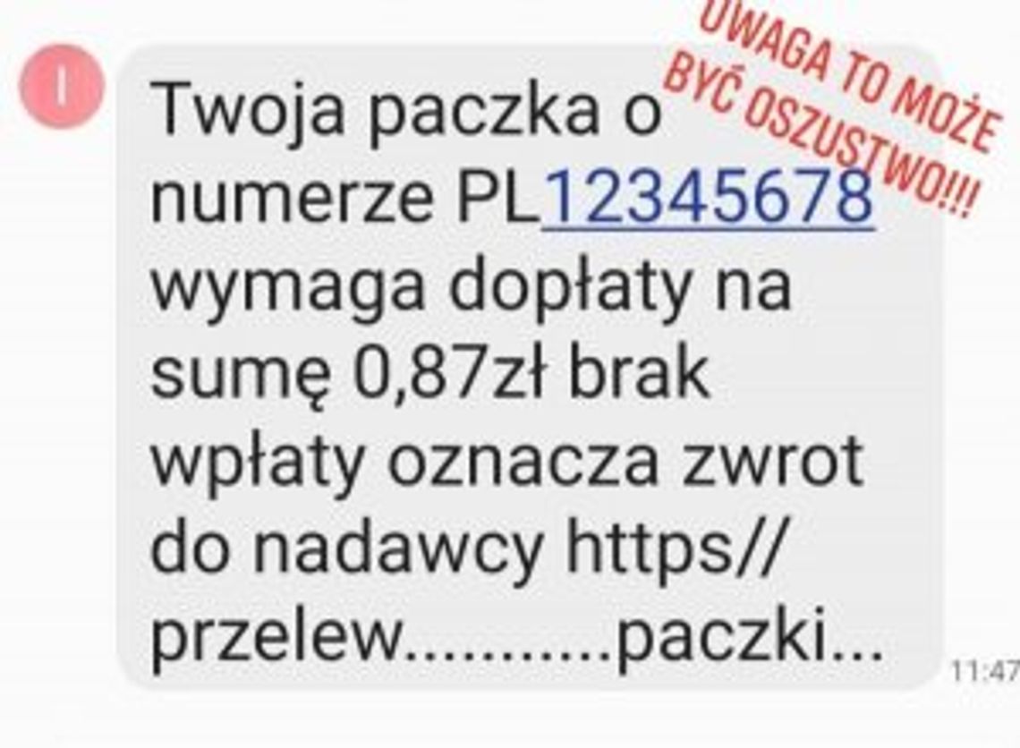 Uważaj na dopłatę do przesyłki!