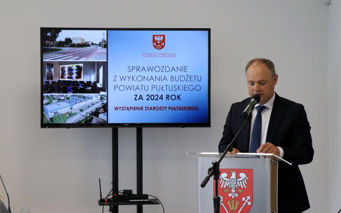 Wotum zaufania i absolutorium za 2024 rok dla Zarządu Powiatu w Pułtusku