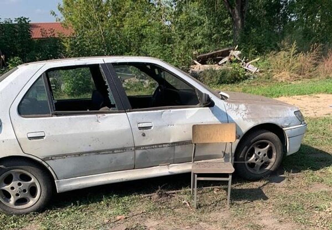 Wybuch pocisku artyleryjskiego w gminie Obryte