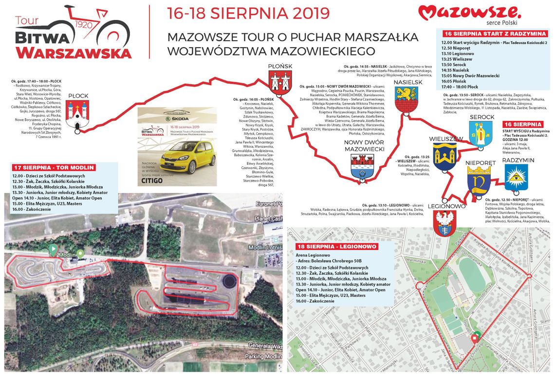 WYDARZENIA. Tour Bitwa Warszawska 1920 o puchar Marszałka Województwa Mazowieckiego