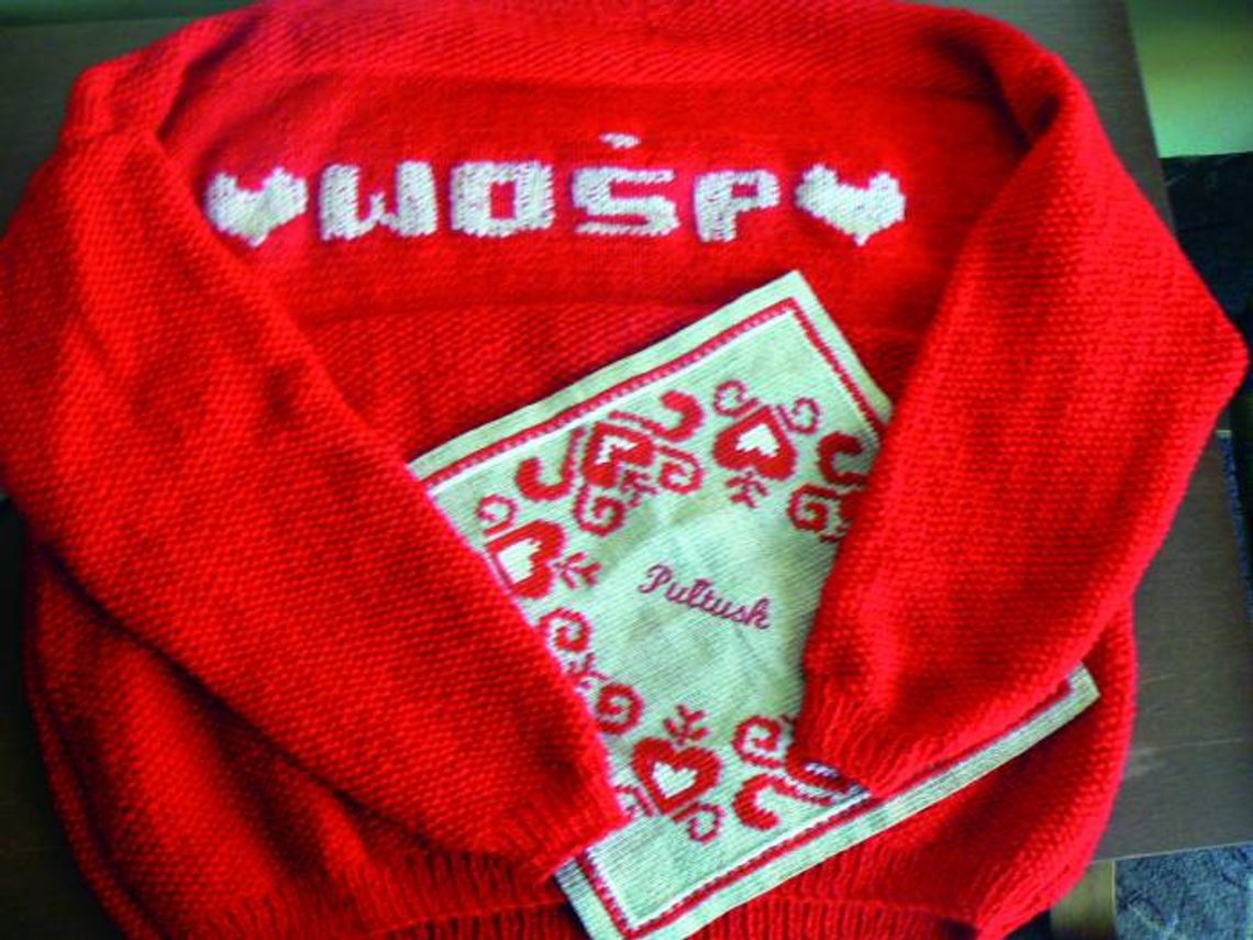 Wydziergały sweter dla Owsiaka