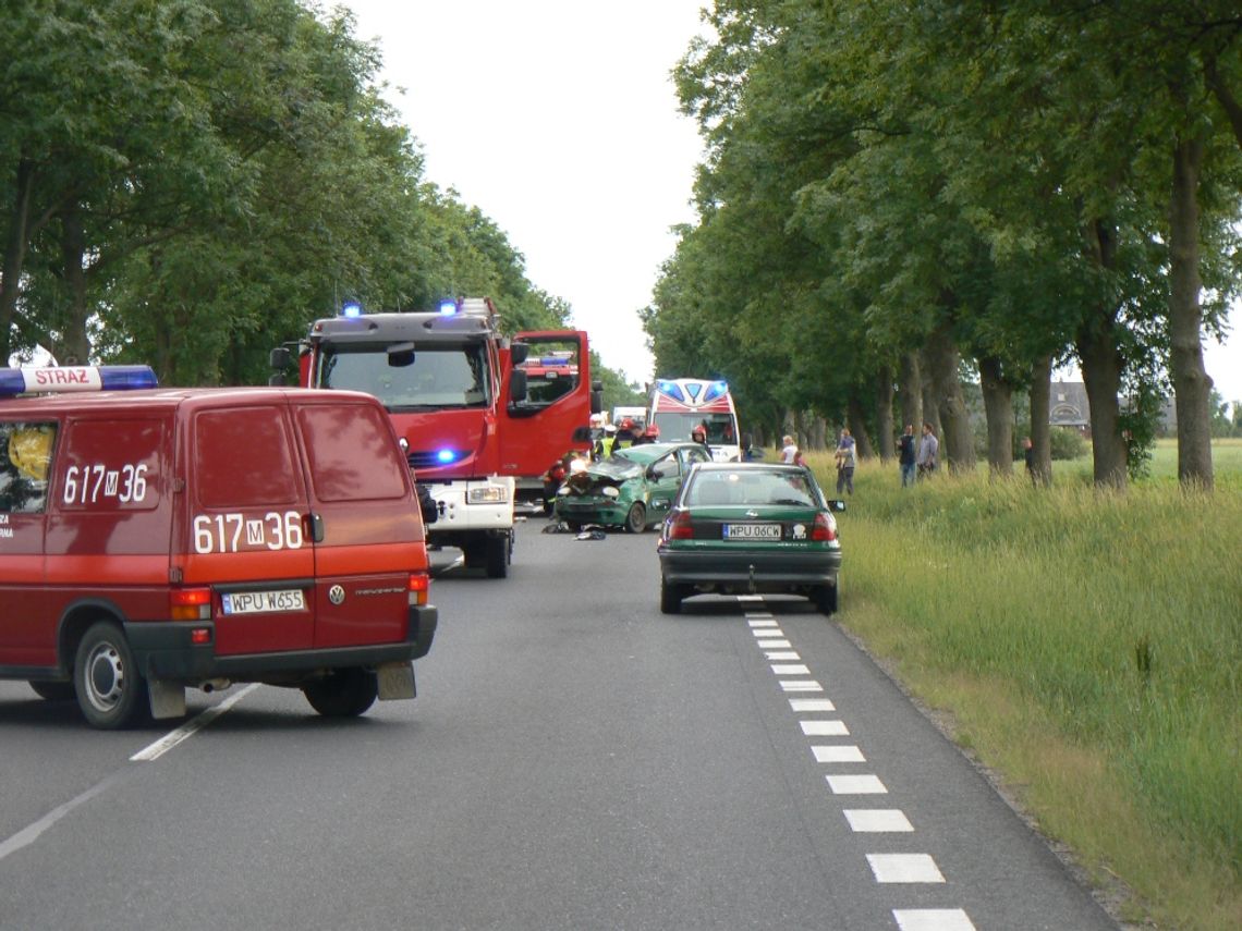 Wypadek na krajowej 61