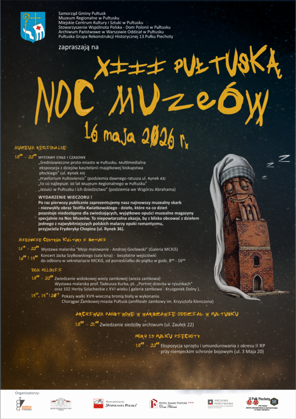 XIII Pułtuska Noc Muzeów już 16 maja