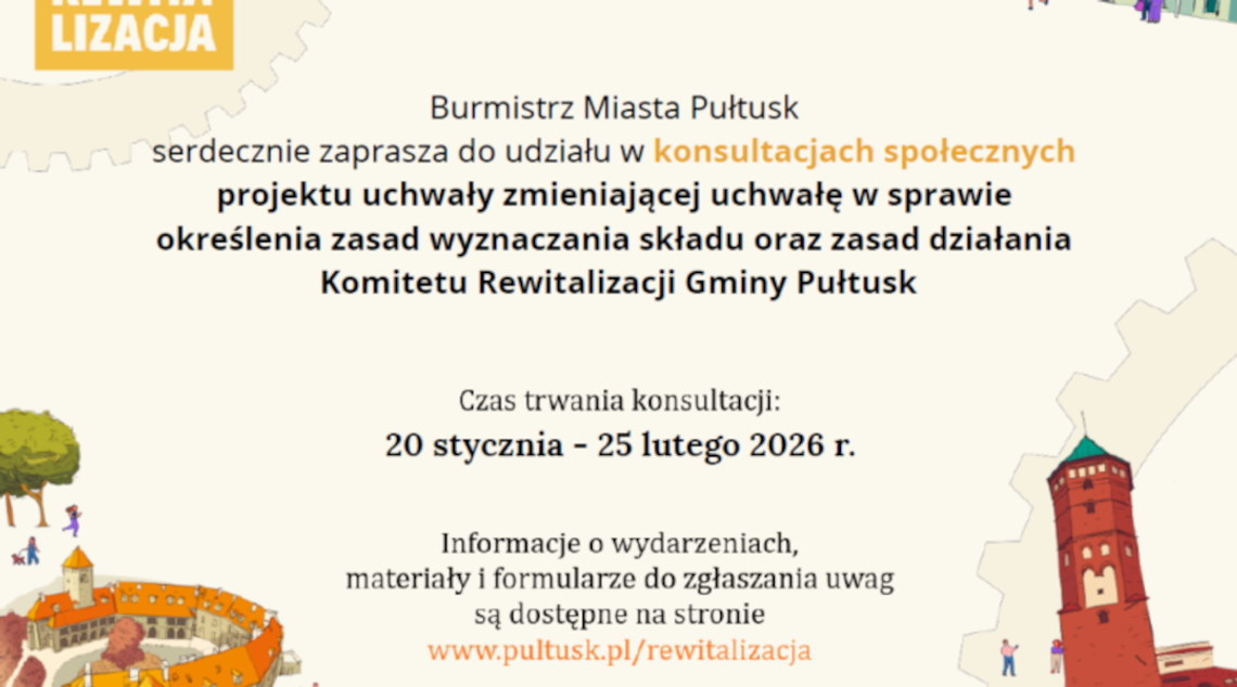 Zapraszamy do udziału w konsultacjach społecznych