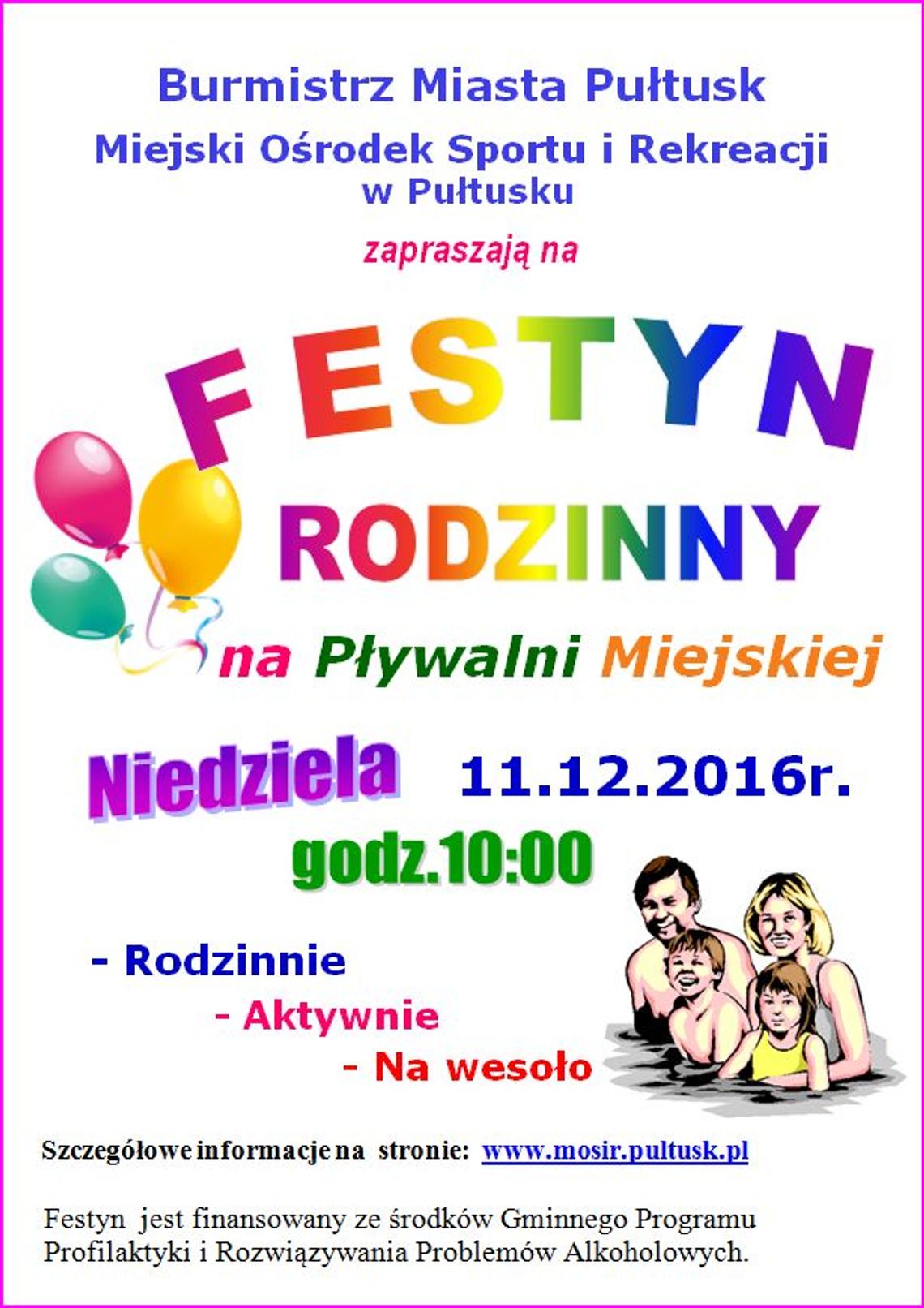 Zapraszamy na festyn rodzinny