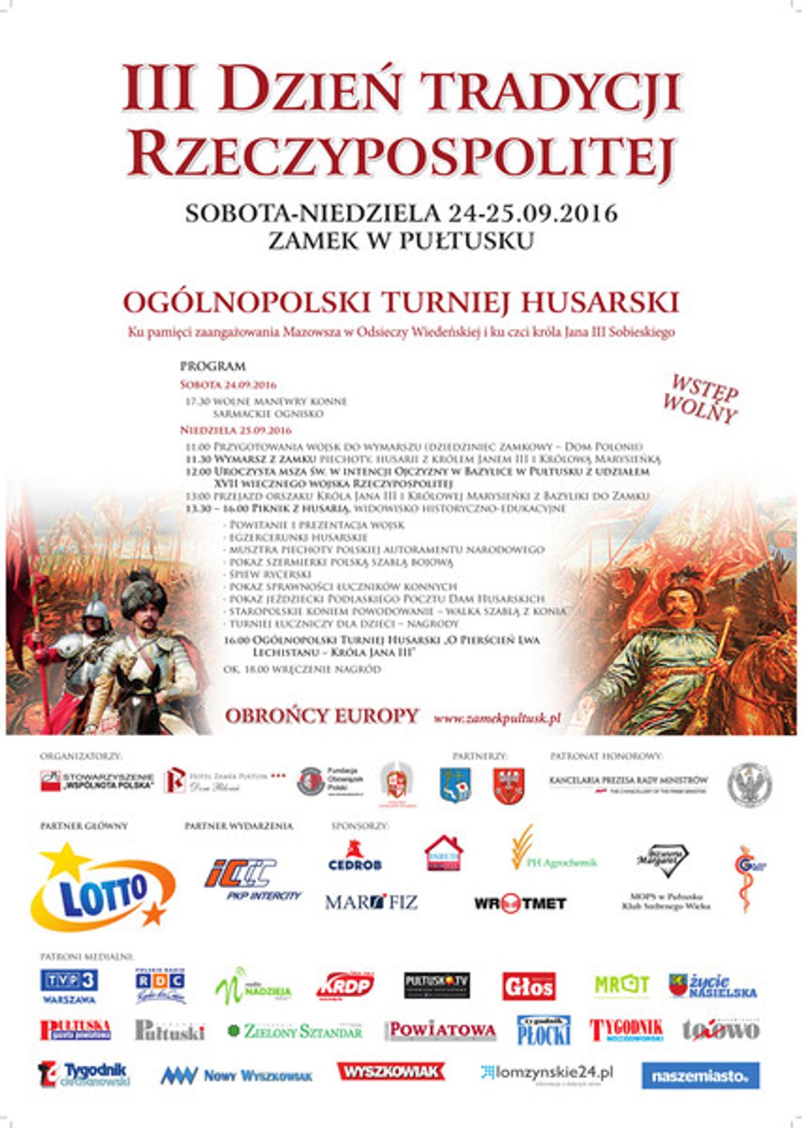 Zapraszamy na III Dzień Tradycji Rzeczypospolitej