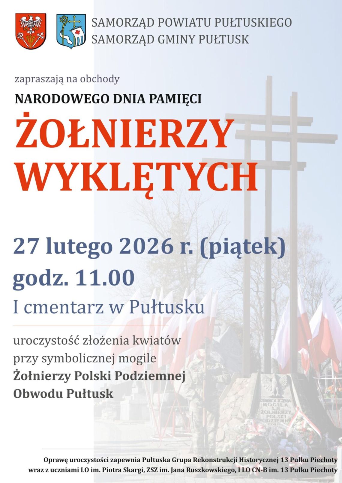 Zapraszamy na obchody Narodowego Dnia Pamięci Żołnierzy Wyklętych