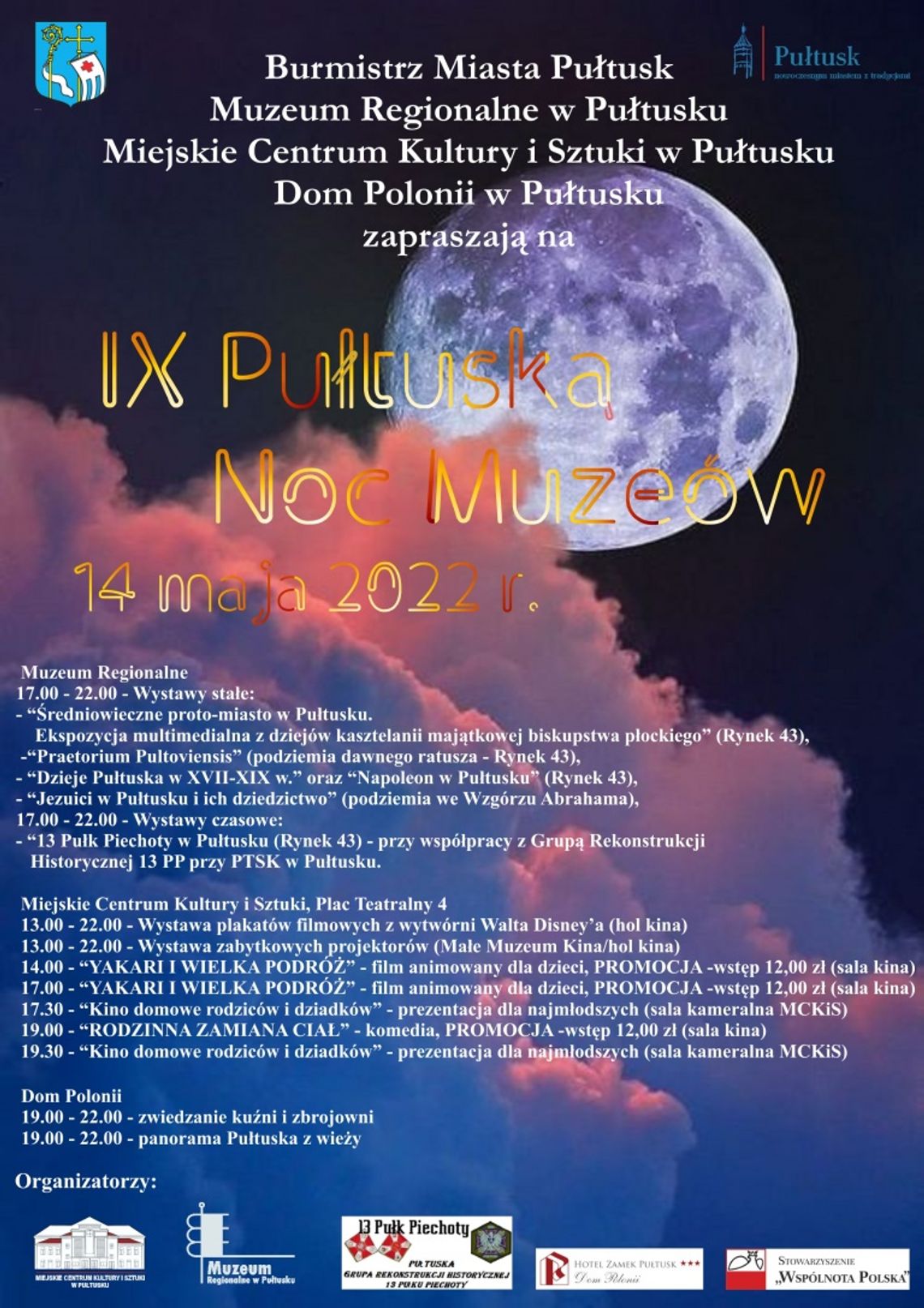 Zapraszamy na pułtuską noc muzeów