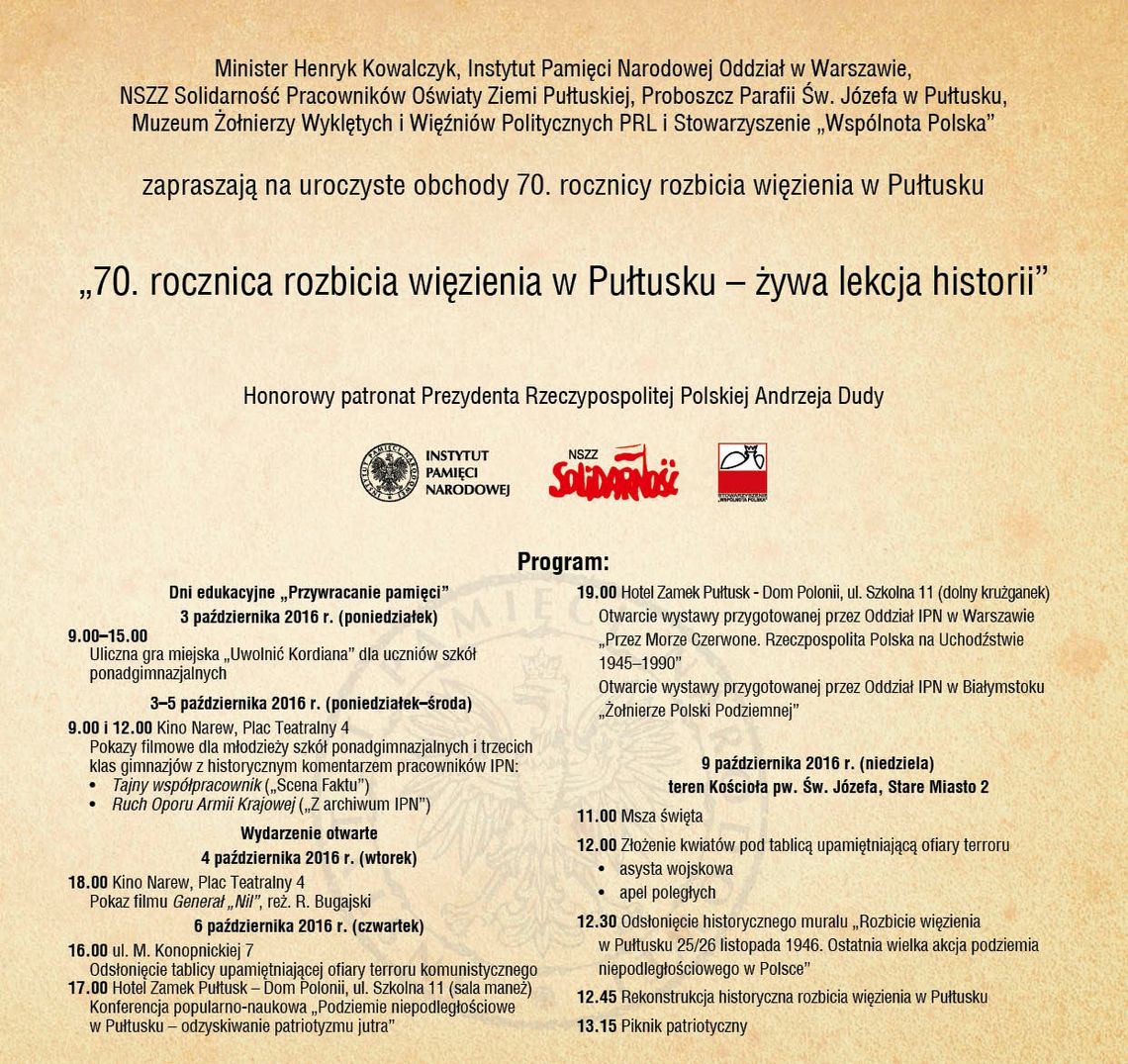 Zapraszamy na żywą lekcję historii
