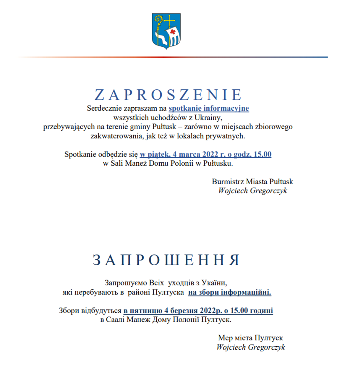 ZAPROSZENIE
