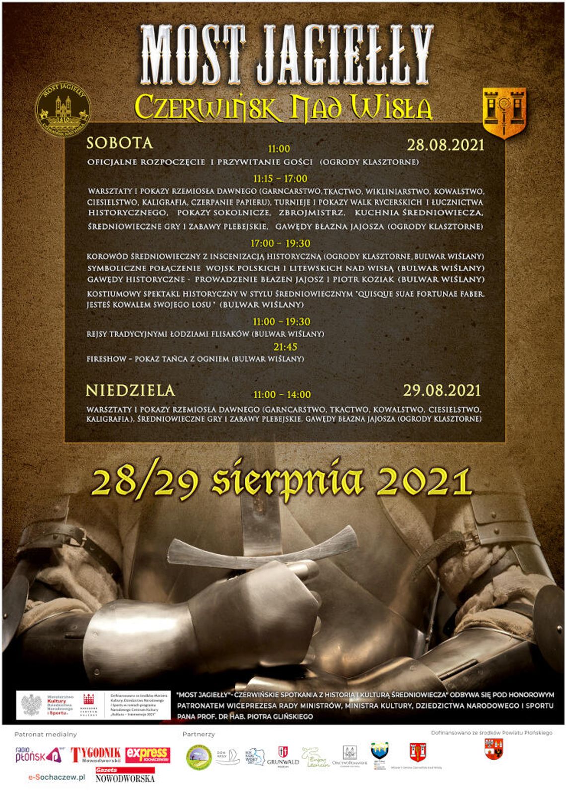 ZAPROSZENIE. Festiwal historyczny w Czerwińsku nad Wisłą