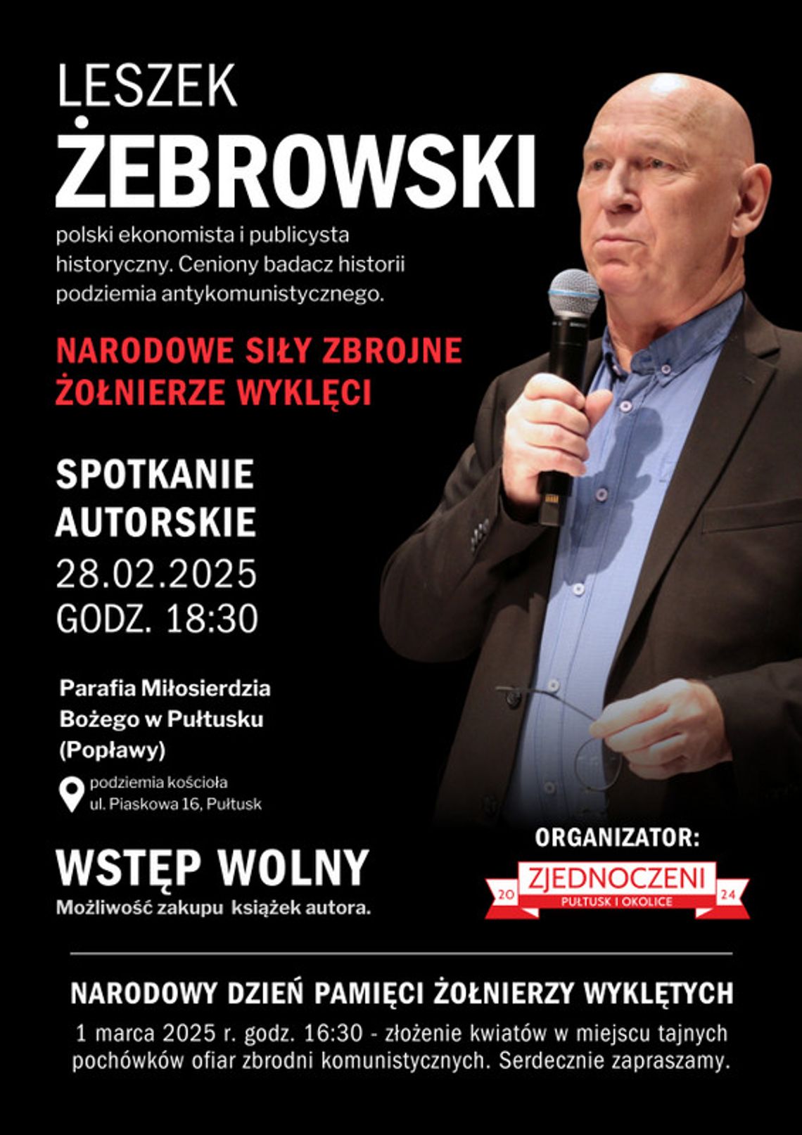 Zaproszenie na spotkanie z Leszkiem Żebrowskim