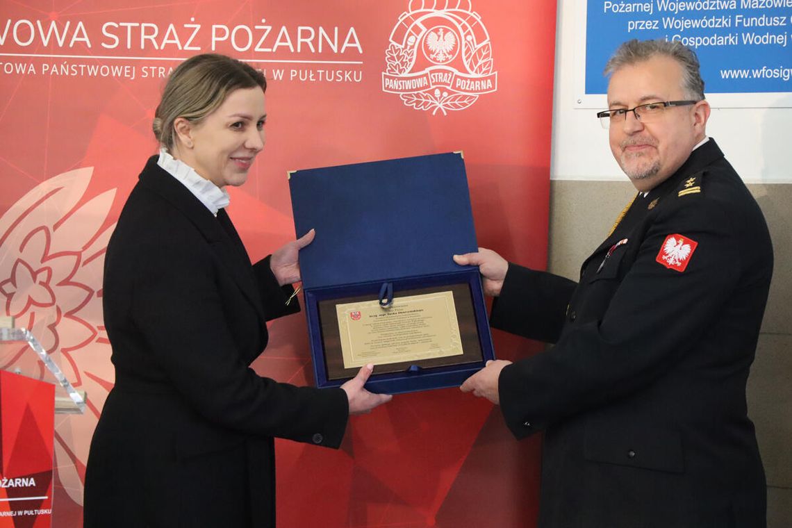 Zdanie obowiązków Zastępcy Komendanta Powiatowego PSP w Pułtusku bryg. Jacka Skurzyńskiego