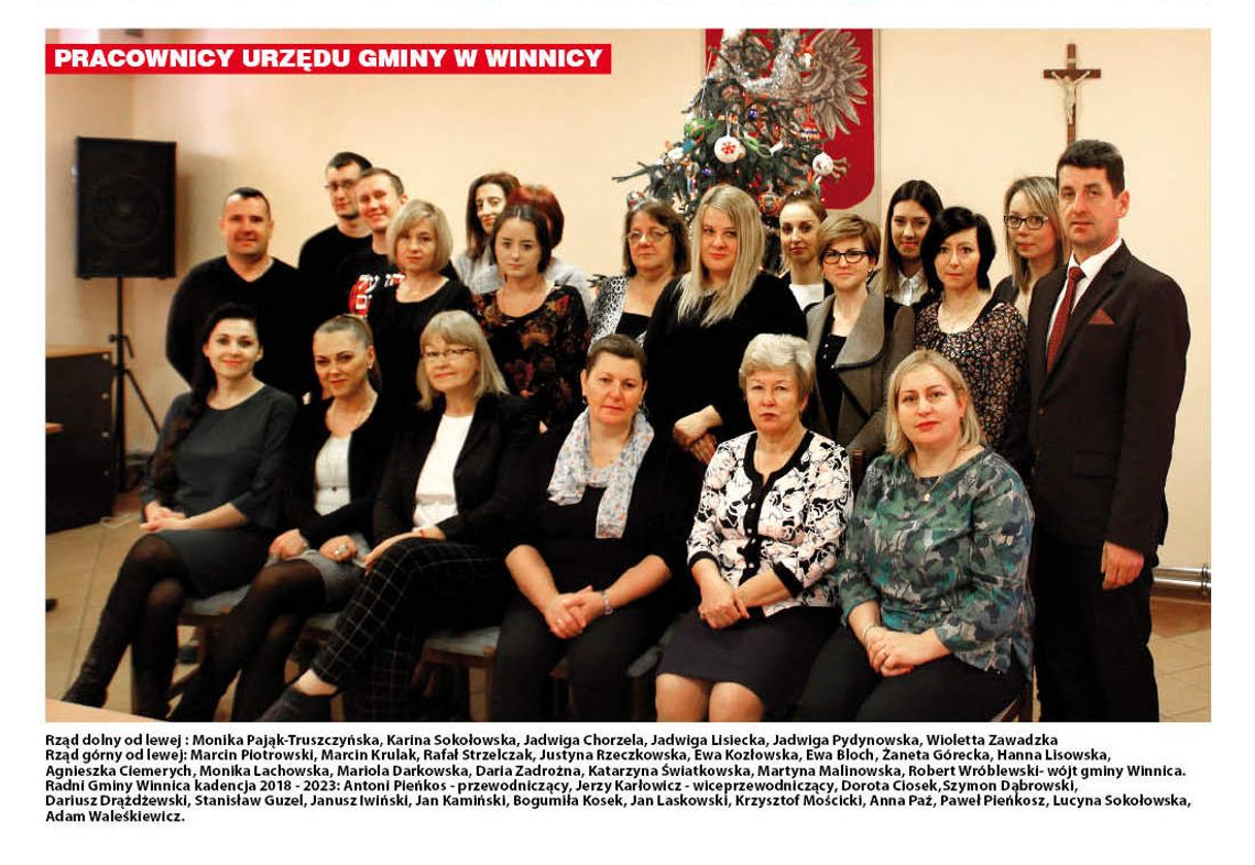 Zdjęcie pracowników gminy Winnica