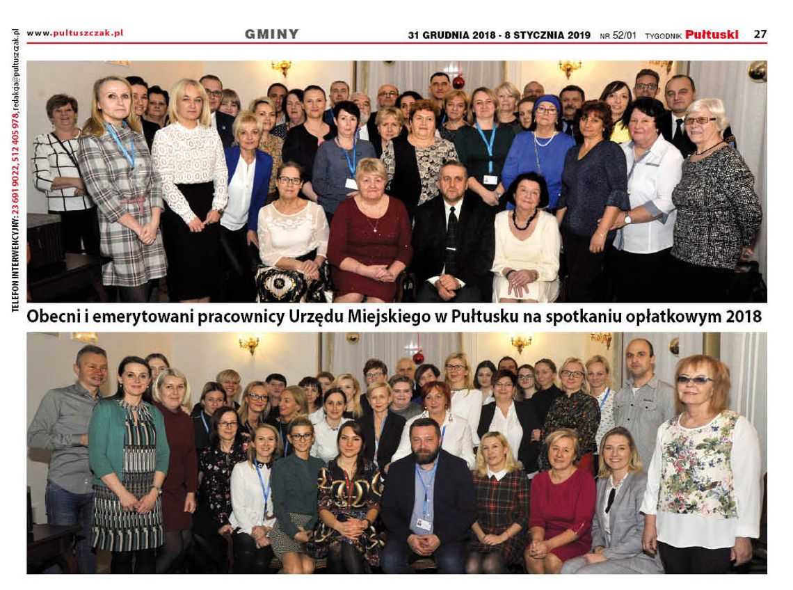 Zdjęcie pracowników Urzędu Miejskiego