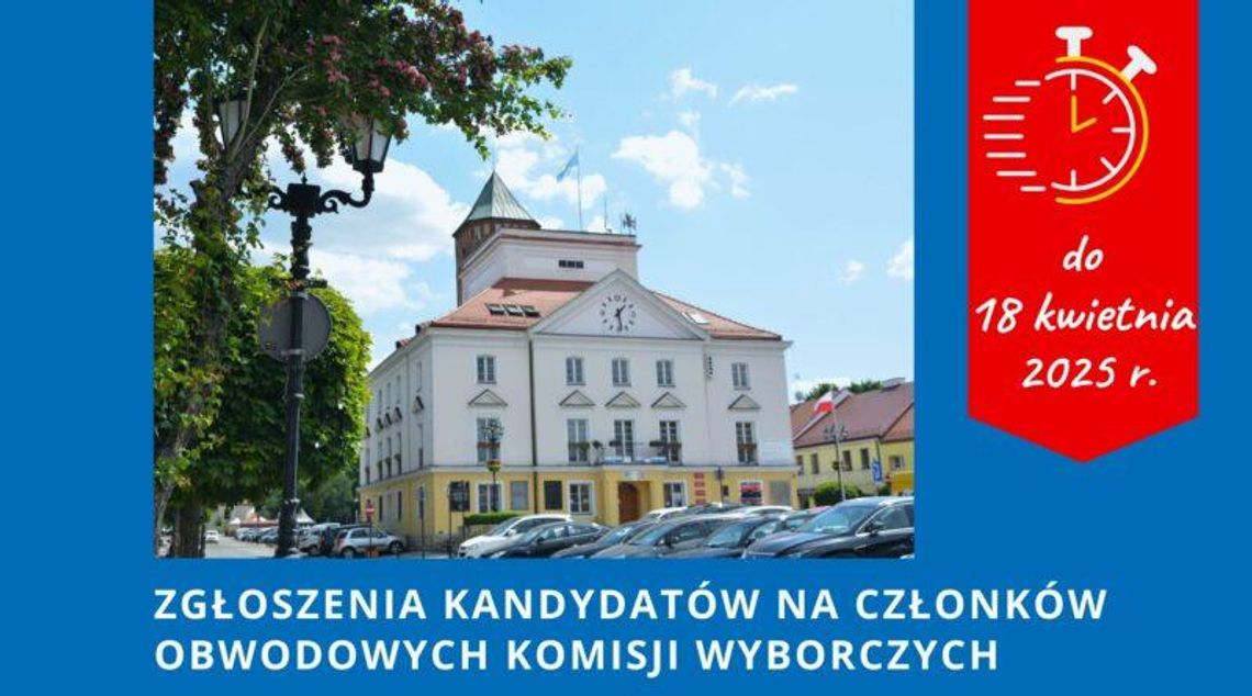 Zgłoszenia kandydatów na członków obwodowych komisji wyborczych w wyborach Prezydenta Rzeczypospolitej Polskiej