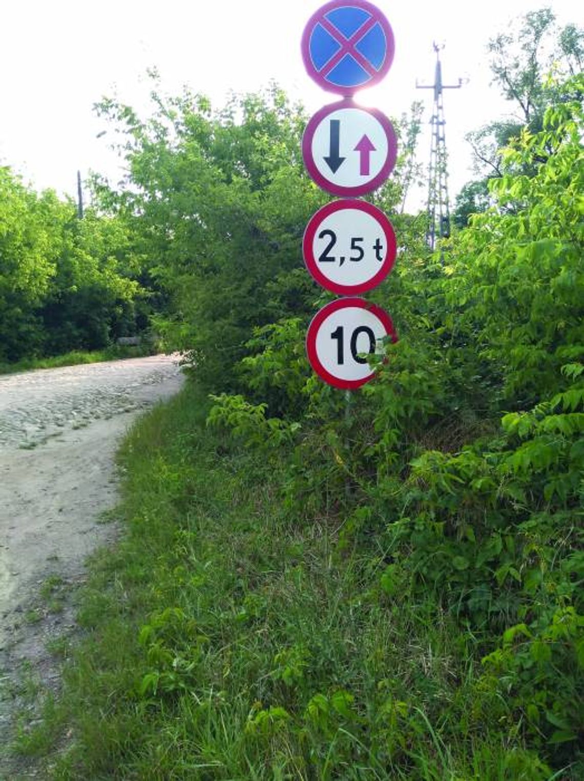 Znaki drogowe na WYGONIE II