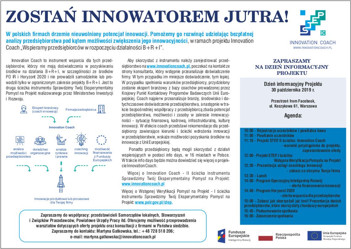 ZOSTAŃ INNOWATOREM JUTRA!