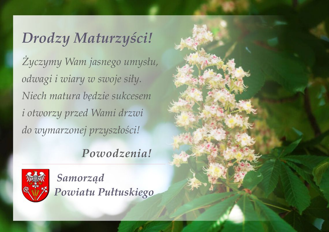 Życzenia dla maturzystów