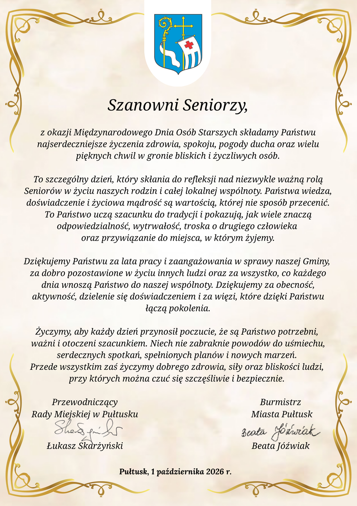 Życzenia dla Seniorów Życzenia dla Seniorów