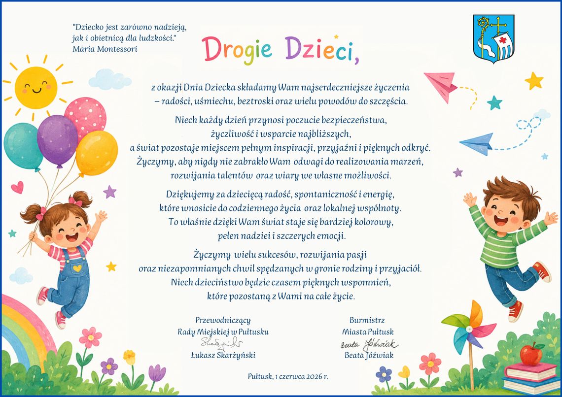 Życzenia na Dzień Dziecka