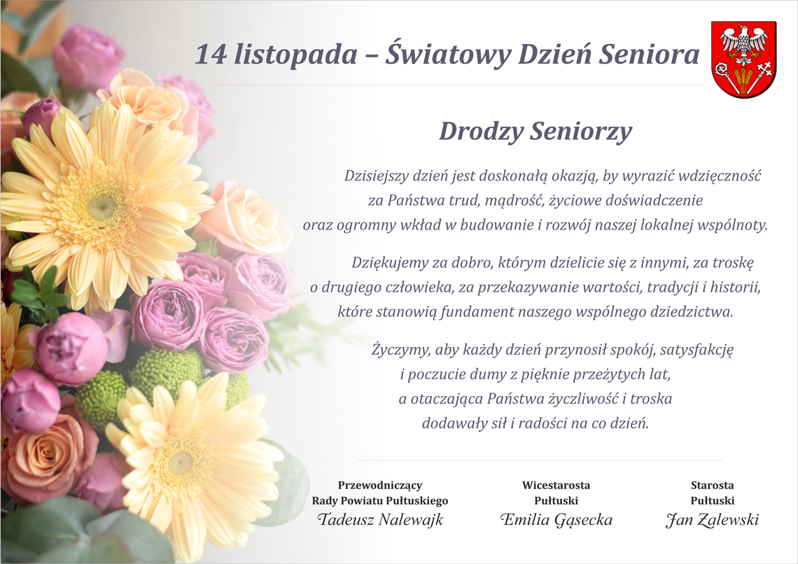 Życzenia na Dzień Seniora